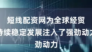短线配资网为全球经贸持续稳定发展注入了强劲动力